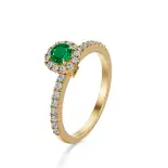 Pierścionek ze szmaragdem i diamentami AJPZ_027